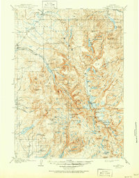 Fremont Peak 1909 topographic map thumbnail