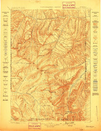 Ishawooa 1899 topographic map thumbnail