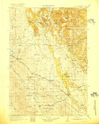 Moorcroft 1918 topographic map thumbnail