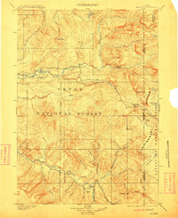 Mt Leidy 1902 topographic map thumbnail