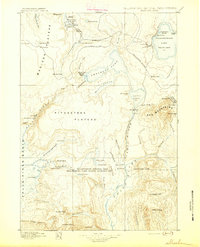 Shoshone 1895 topographic map thumbnail