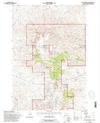 Battleship Rock 1993 topographic map thumbnail