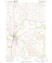 Belle Fourche 1954 topographic map thumbnail