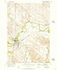 Belle Fourche 1954 topographic map thumbnail