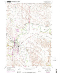Belle Fourche 1954 topographic map thumbnail