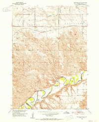 Belvidere SW 1951 topographic map thumbnail
