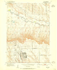 Bend 1953 topographic map thumbnail
