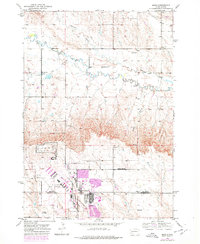 Bend 1953 topographic map thumbnail