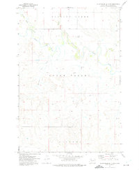 Black Horse Butte NW 1972 topographic map thumbnail