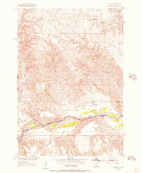 Bridger 1955 topographic map thumbnail