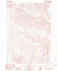 Bridger NE 1982 topographic map thumbnail