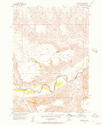 Bridger SW topographic map thumbnail