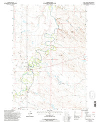 Camp Crook 1993 topographic map thumbnail