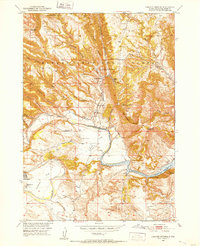 Cascade Springs 1950 topographic map thumbnail