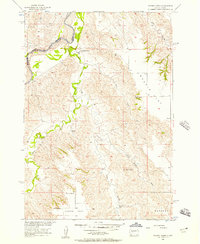 Cherry Creek 1956 topographic map thumbnail