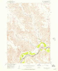 Cherry Creek NW 1956 topographic map thumbnail