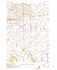 Chicken Creek 1984 topographic map thumbnail