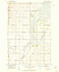 Columbia NE 1952 topographic map thumbnail