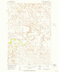 Cottonwood Creek NW 1956 topographic map thumbnail
