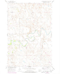 Cottonwood Creek NW 1956 topographic map thumbnail