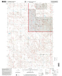 Cow Butte SE 1998 topographic map thumbnail