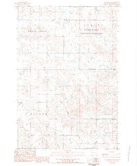 Cow Butte SE 1983 topographic map thumbnail