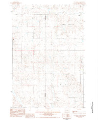 Cow Butte SW 1983 topographic map thumbnail