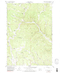 Crows Nest Peak 1956 topographic map thumbnail