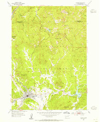 Custer 1954 topographic map preview
