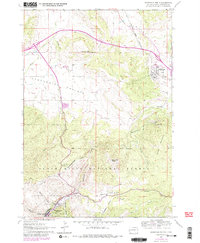 Deadwood North 1961 topographic map thumbnail