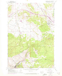 Deadwood North 1961 topographic map thumbnail