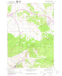Deadwood North 1961 topographic map thumbnail