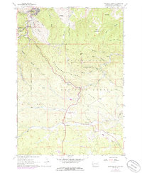 Deadwood South 1961 topographic map thumbnail