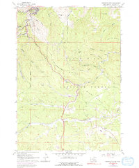 Deadwood South 1961 topographic map thumbnail