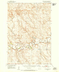 Deep Creek NW 1951 topographic map thumbnail