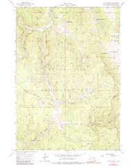 Ditch Creek 1956 topographic map thumbnail