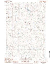 Durkee Lake 1983 topographic map thumbnail