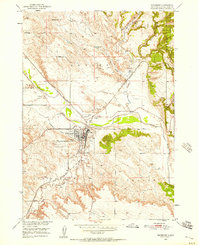Edgemont 1950 topographic map thumbnail