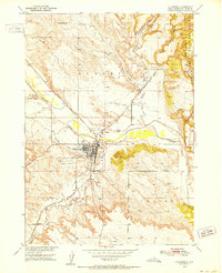 Edgemont 1950 topographic map thumbnail