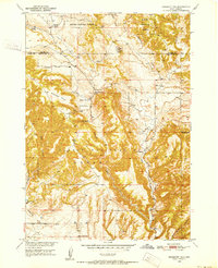 Edgemont NE 1950 topographic map thumbnail