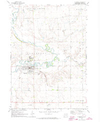 Flandreau 1972 topographic map thumbnail