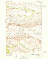 Fort Meade NE 1953 topographic map thumbnail