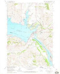 Fort Randall Dam 1964 topographic map thumbnail
