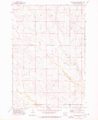 Frozen Man Creek 1973 topographic map thumbnail