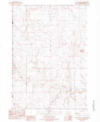 Glad Valley SW 1982 topographic map thumbnail