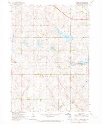 Grass Lake 1964 topographic map preview