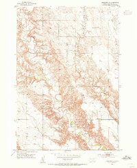 Hereford NE 1953 topographic map thumbnail
