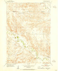 Hermosa SE 1953 topographic map thumbnail
