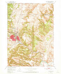 Hot Springs 1950 topographic map preview