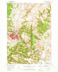 Hot Springs 1950 topographic map thumbnail